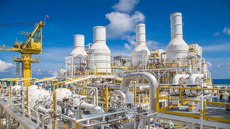View of refinery